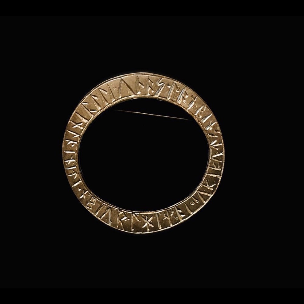 Vintage Gold African Tribal Brooch